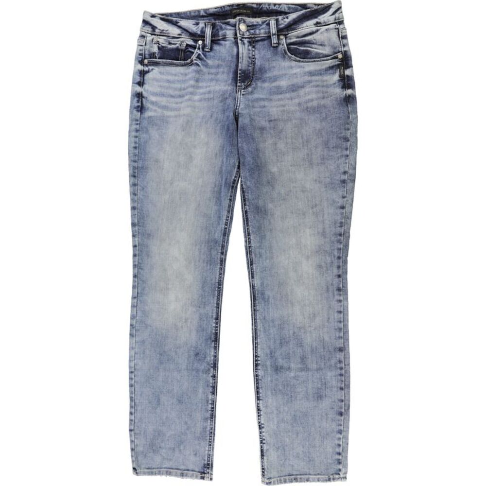 Silver Jeans Womens Suki Mid Rise Straight Leg Curvy Jeans, NWT